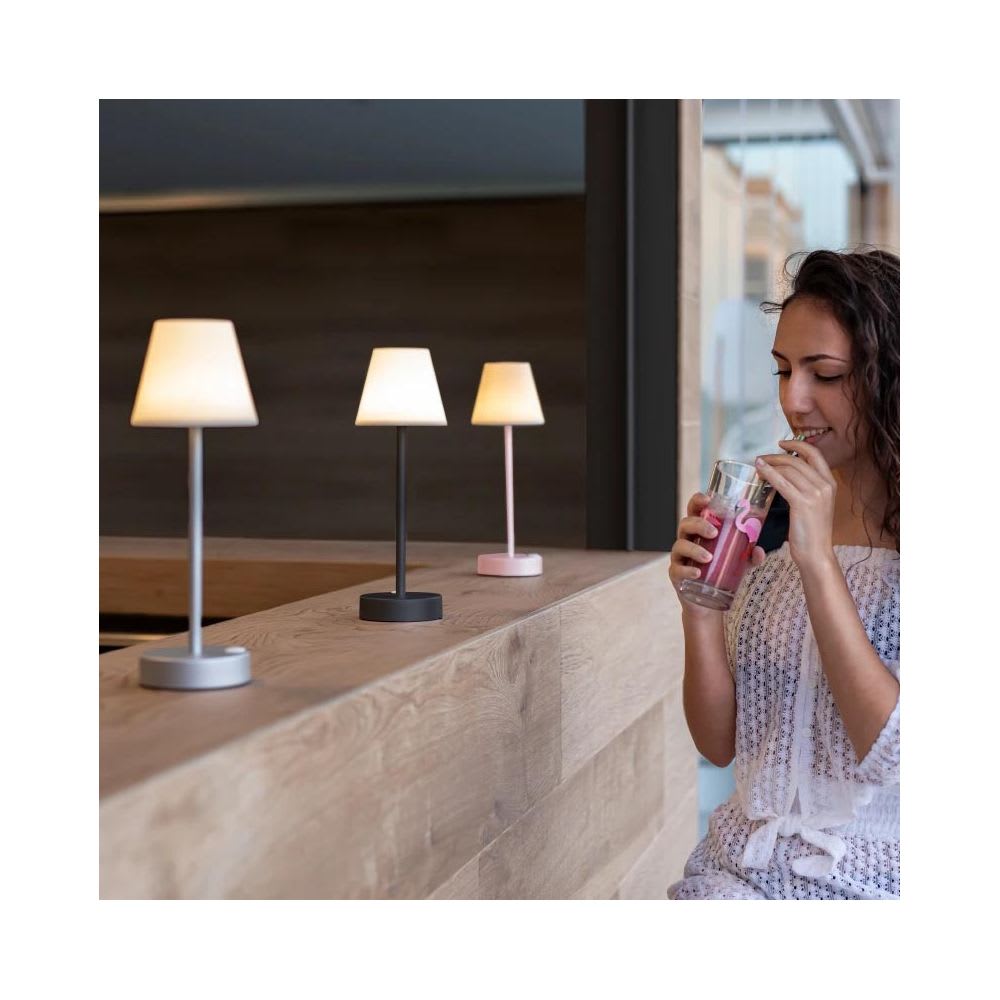 Lampe à poser intérieure extérieure lola slim 32 cm anthracite - Maisons du Monde