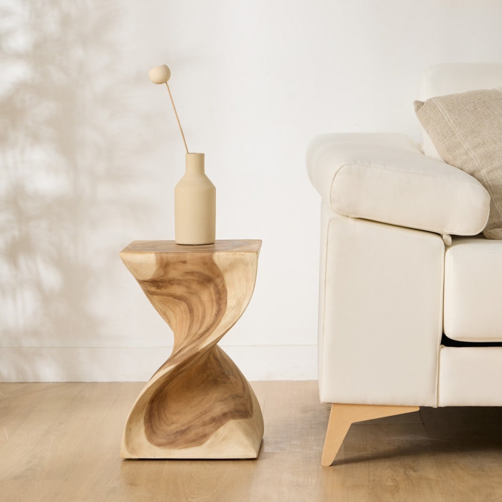 Mesita de noche de madera maciza 30x45cm - Maisons du Monde
