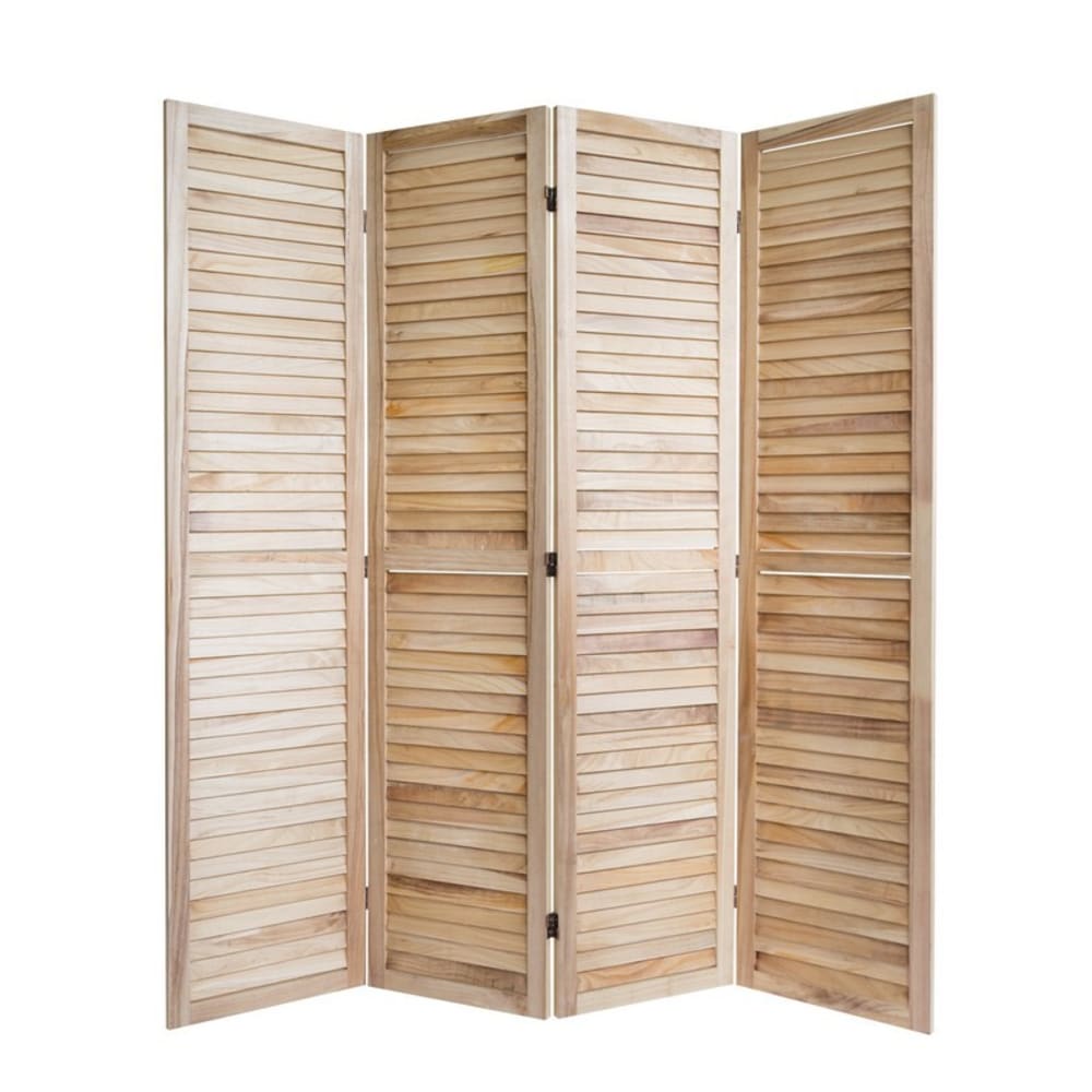 Paravent 4 pans Pin massif