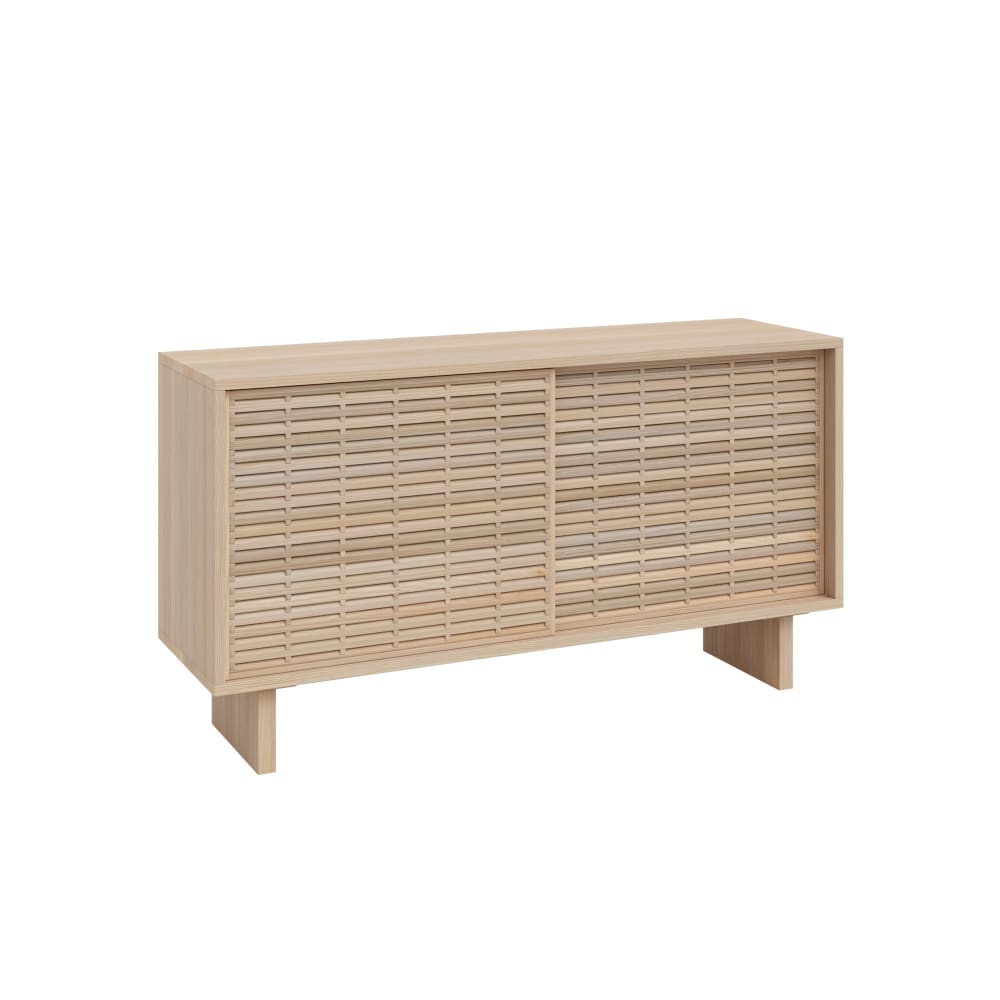 Aparador de madera maciza natural 120 cm Sin barnizar