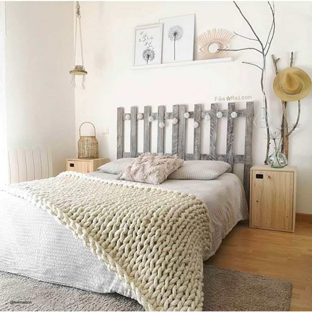 Meuble 1 porte en pin massif avec 1 tablette - l37,3 cm - Maisons du Monde