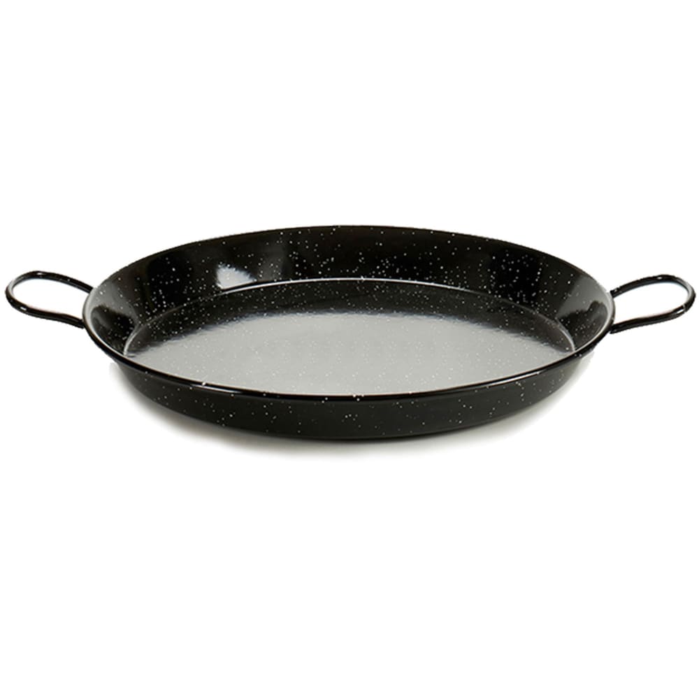 Poêle à paella en métal émaillé noir 34cm - Maisons du Monde