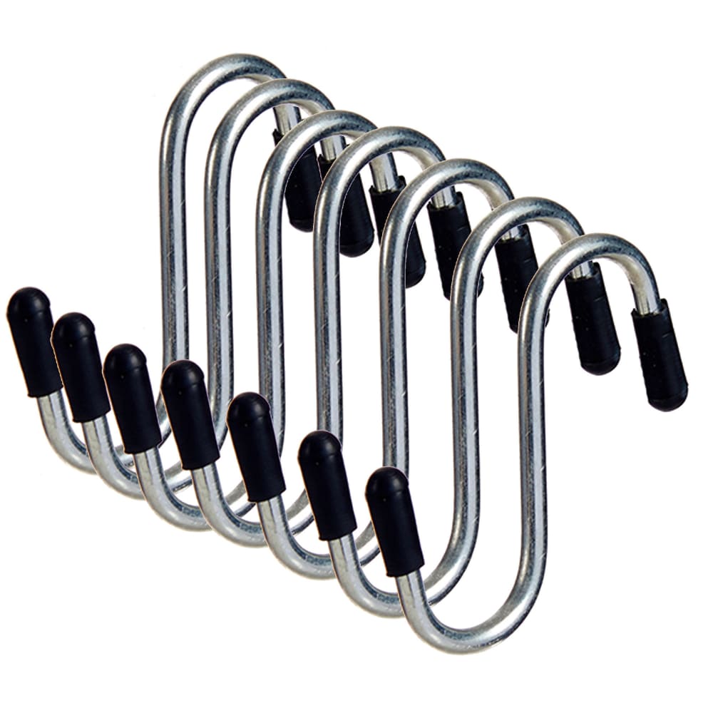 Wadiga Set de 7 crochets de cuisine en s en métal Gris
