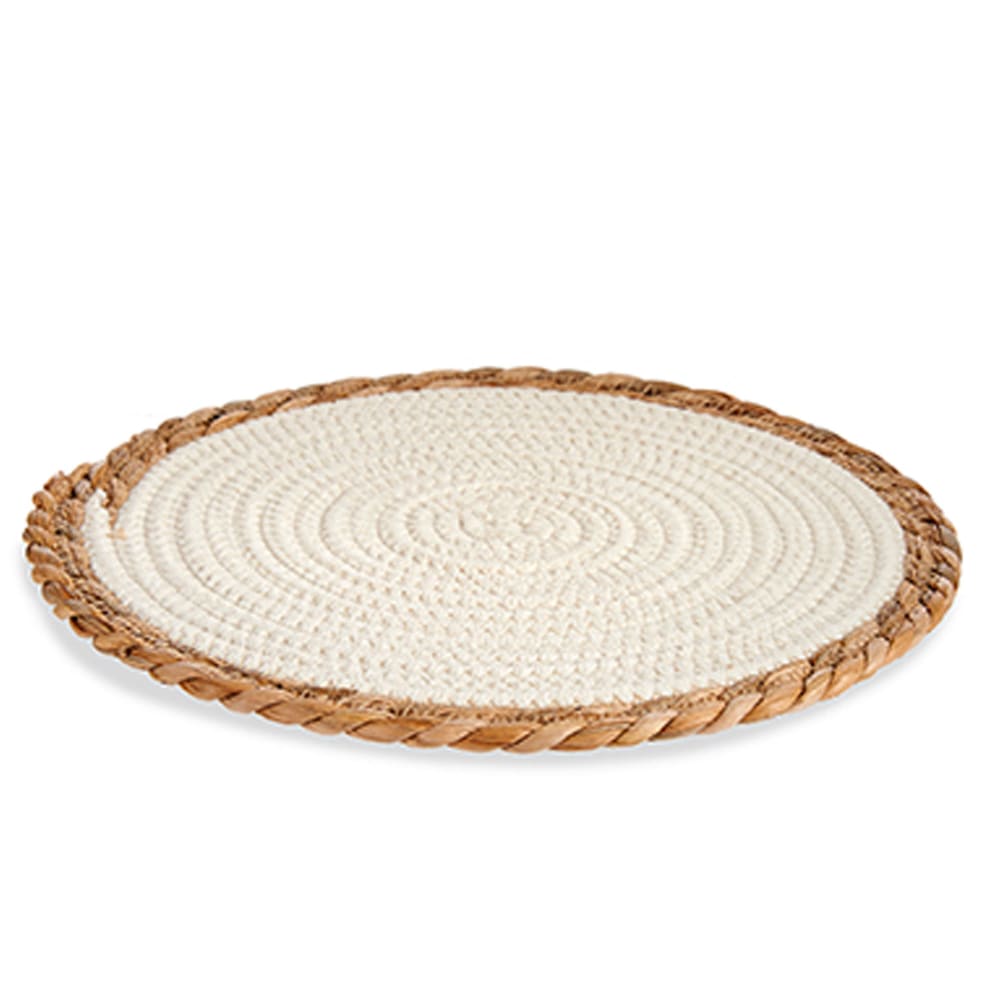 Set de table rond bords fibres naturelles 30cm — vue 3
