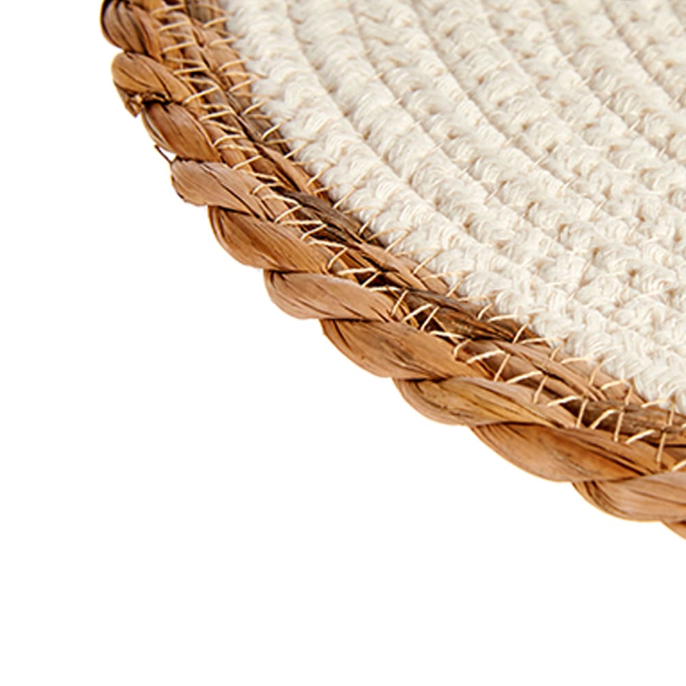 Set de table rond bords fibres naturelles 30cm — vue 4