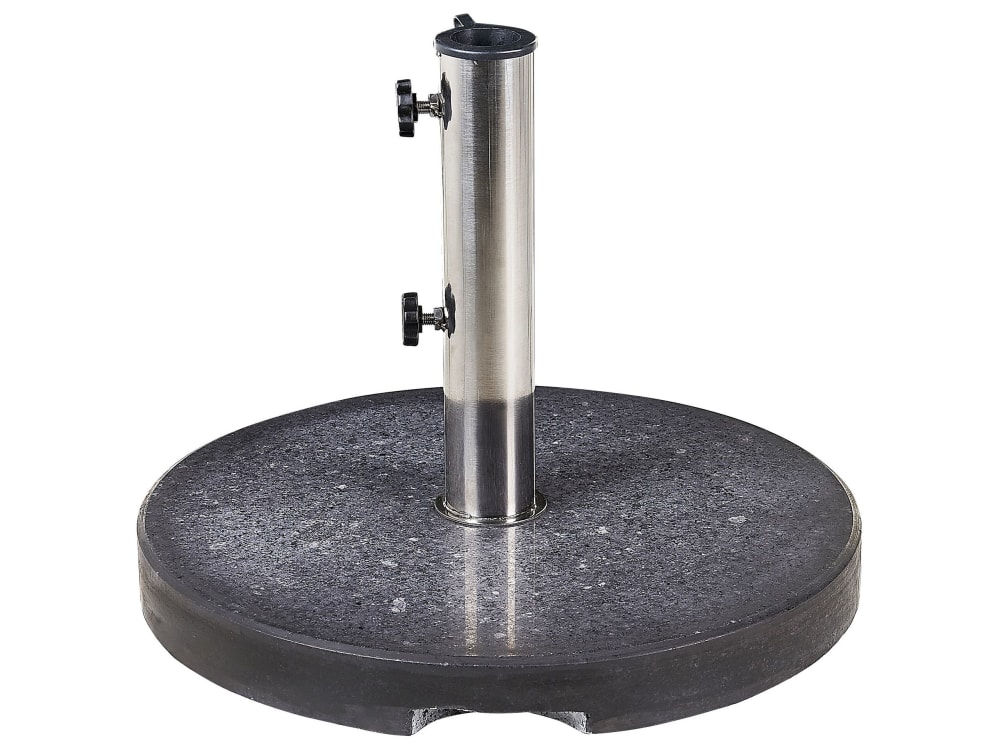 Socle de parasol noir rond 25 kg