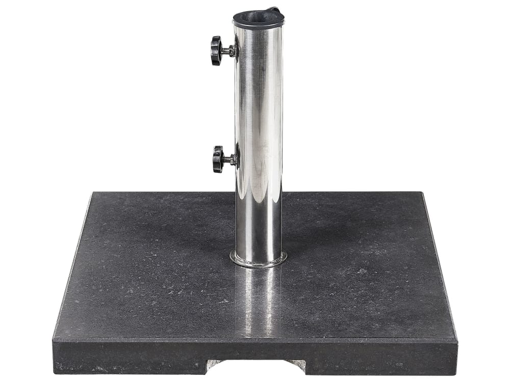 Socle de parasol noir carré 25 kg