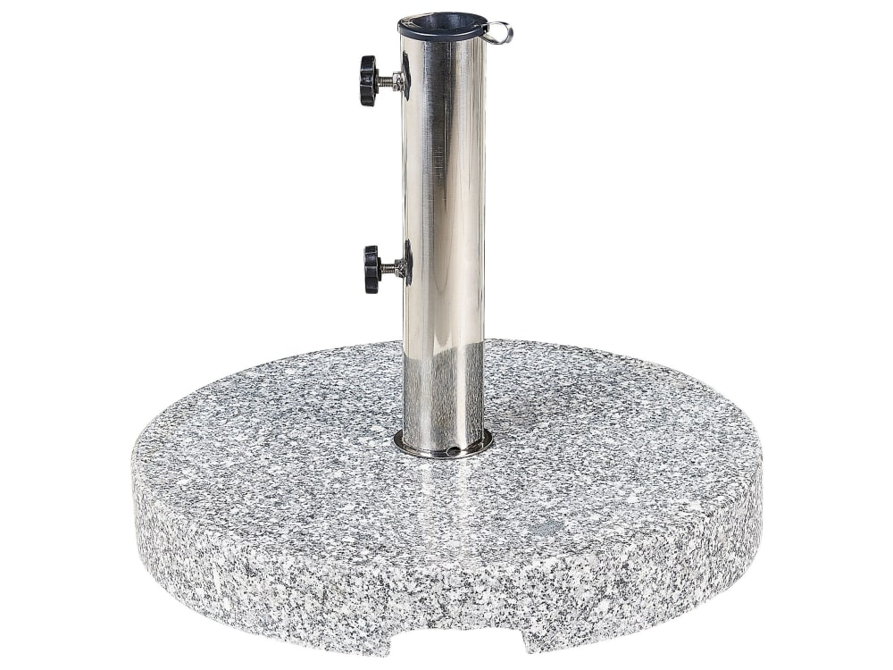 Socle de parasol gris rond 25 kg