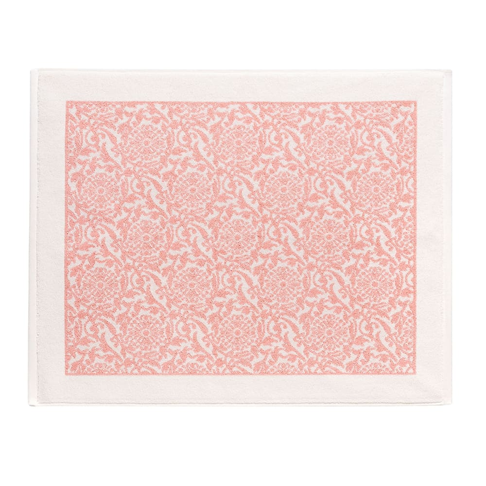 Tapis de bain en coton pivoine 60 x 80