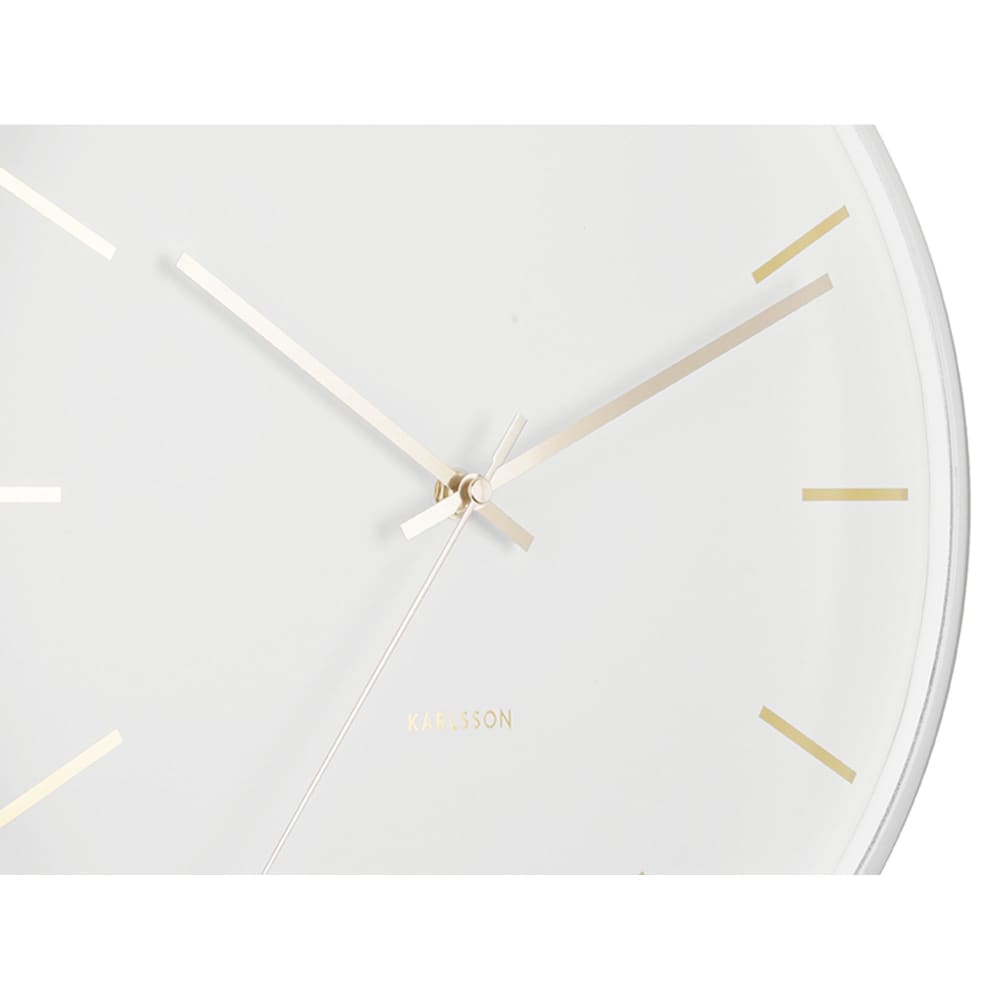 Horloge murale fer blanc Ø40cm