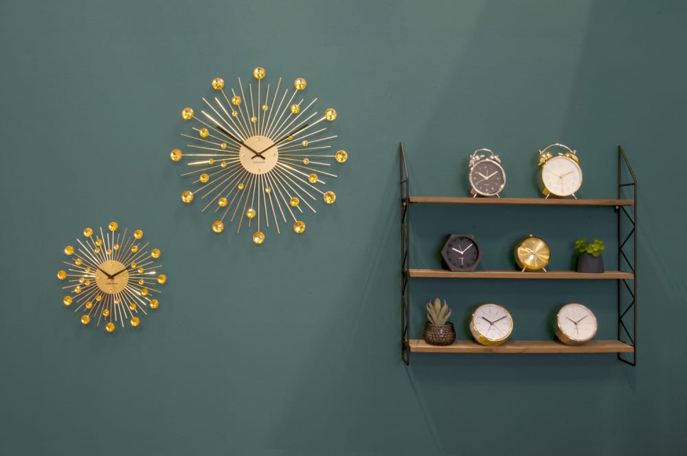 Horloge murale acier couleur or Ø30cm - Maisons du Monde