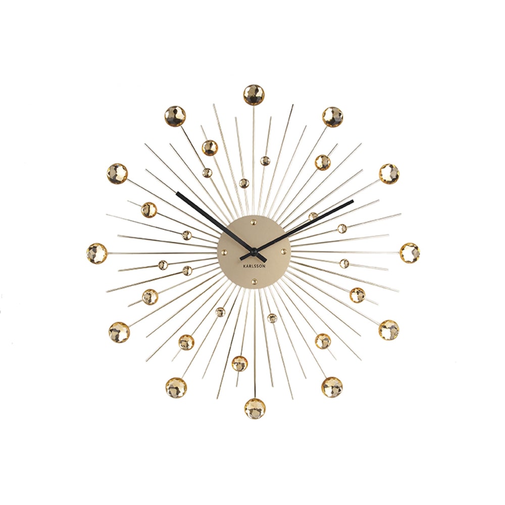 Horloge murale acier couleur doré ø50cm — Beyit