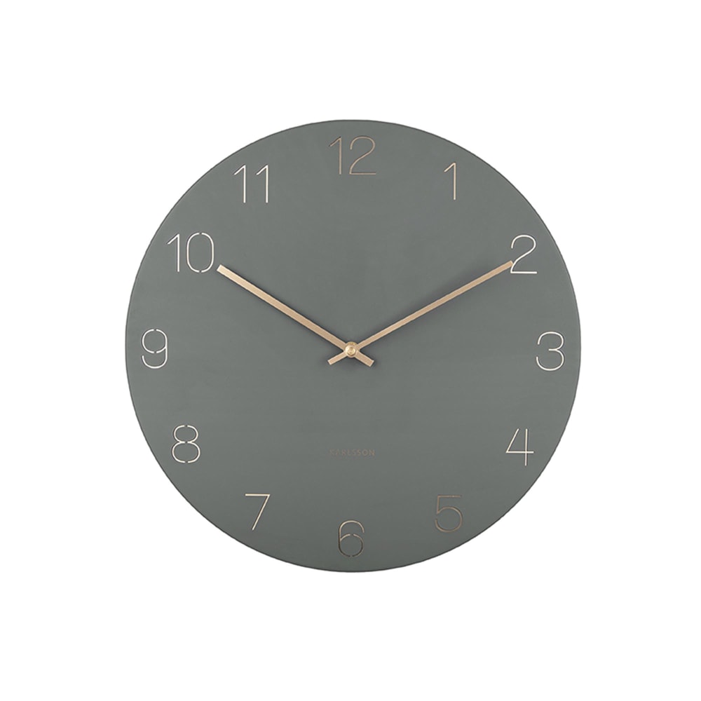 horloge murale acier