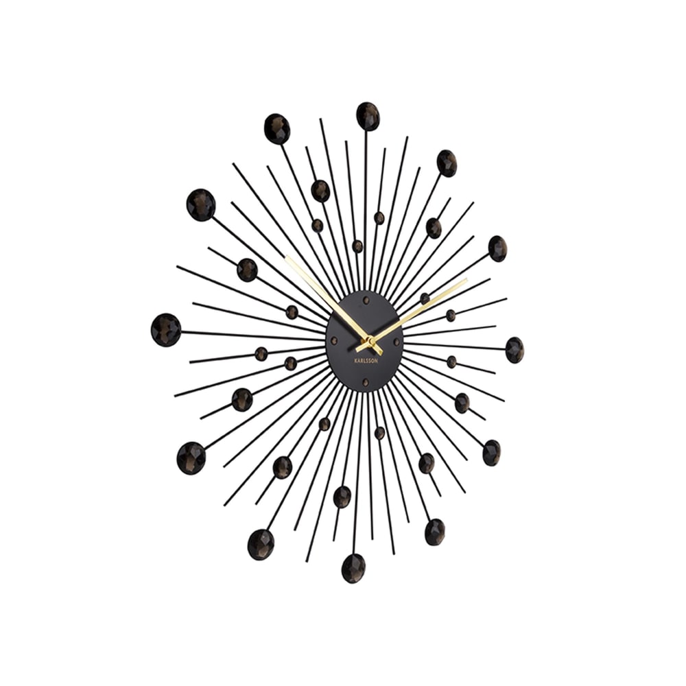 Horloge murale acier noir Ø50cm