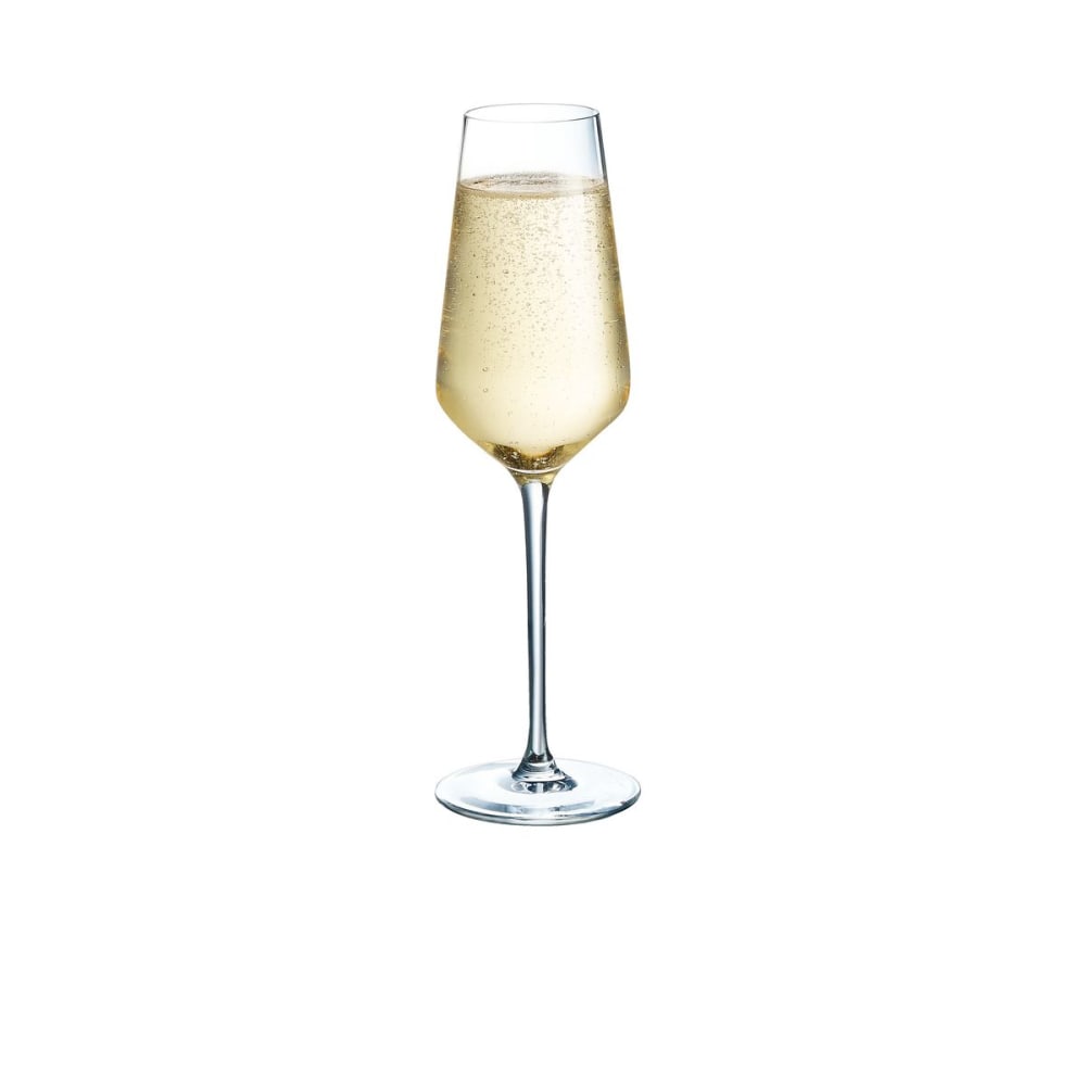 6 flûtes à champagne 21cl - verre ultra transparent moderne - Maisons du Monde