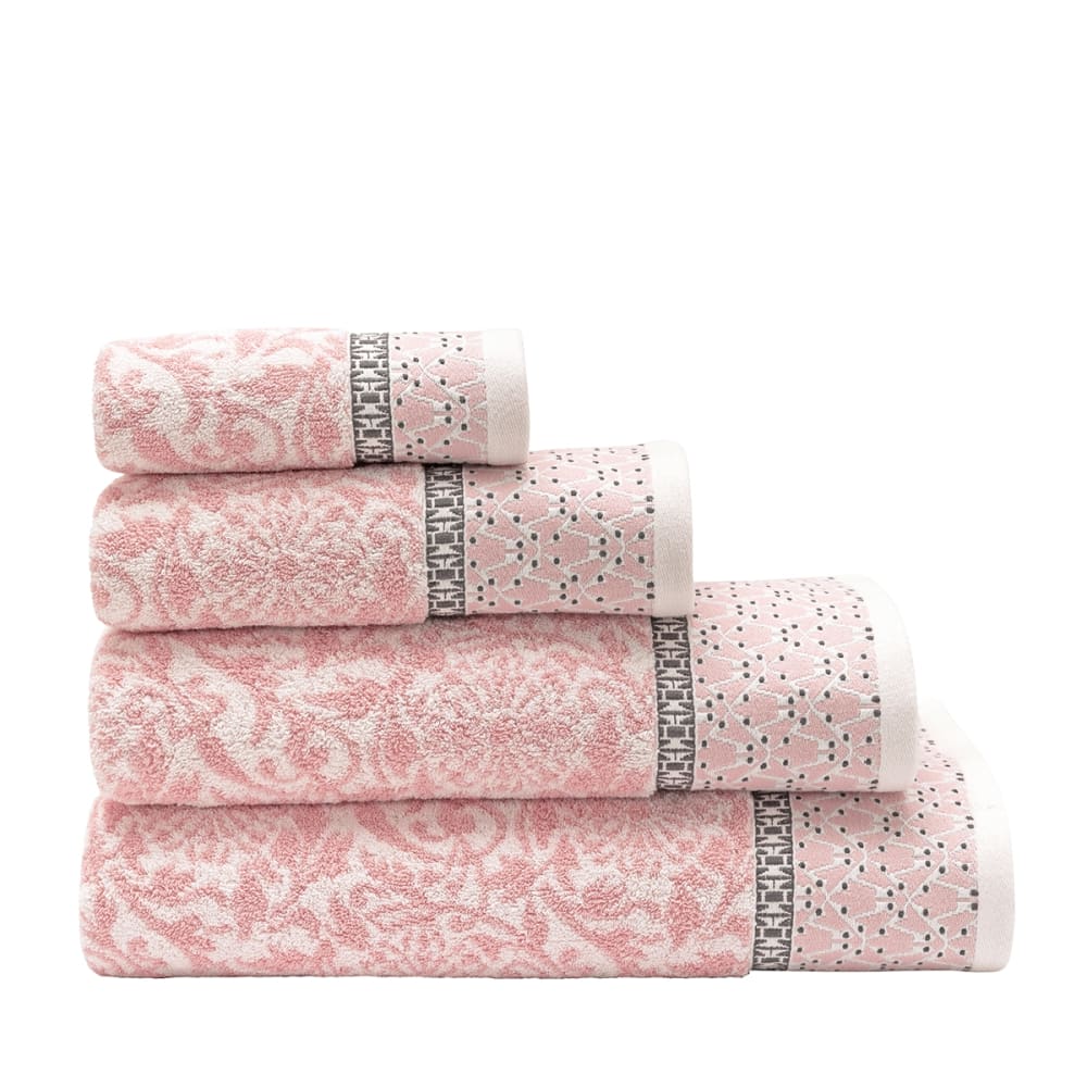 Serviette de bain en coton pivoine 30 x 50