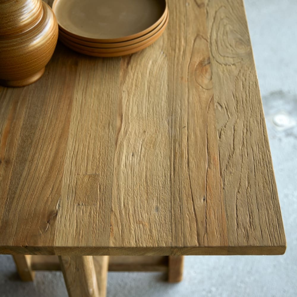 Esstisch aus massivem Recycling-Teak 6-8 Personen - Maisons Du