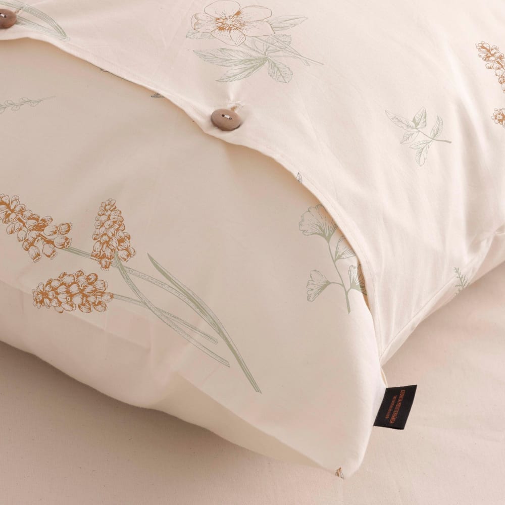 Funda de almohada en algodón popelín de 300 hilos multicolor 65x65 cm - Maisons du Monde