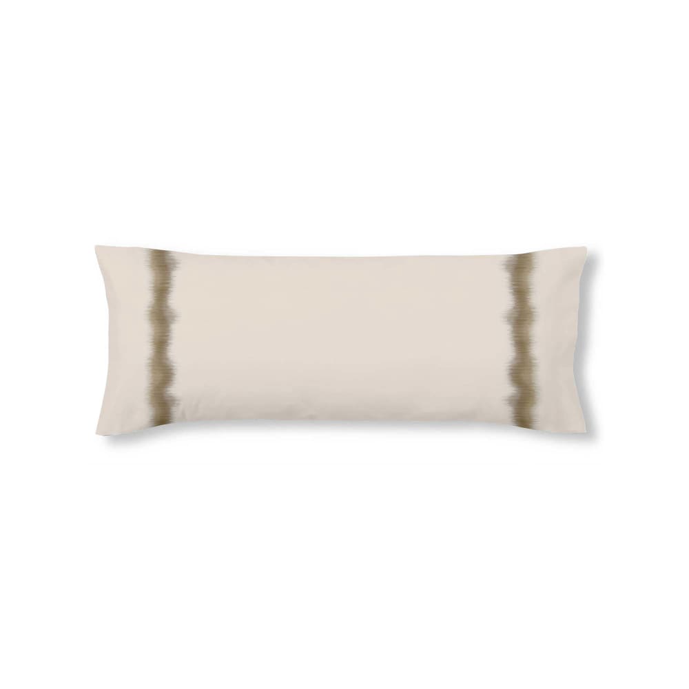 Funda de almohada en algodón popelín de 300 hilos marrón 45x125 cm