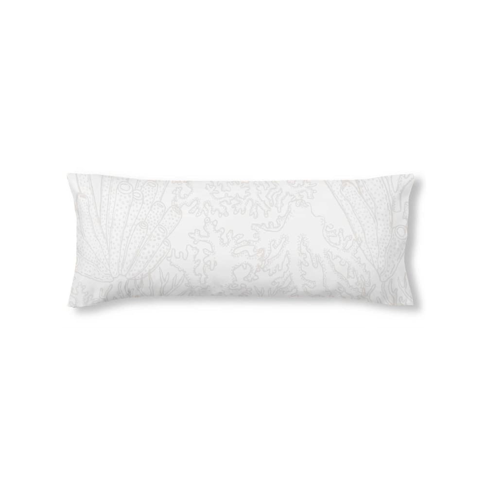 Funda de almohada en algodón popelín de 300 hilos gris 45x125 cm