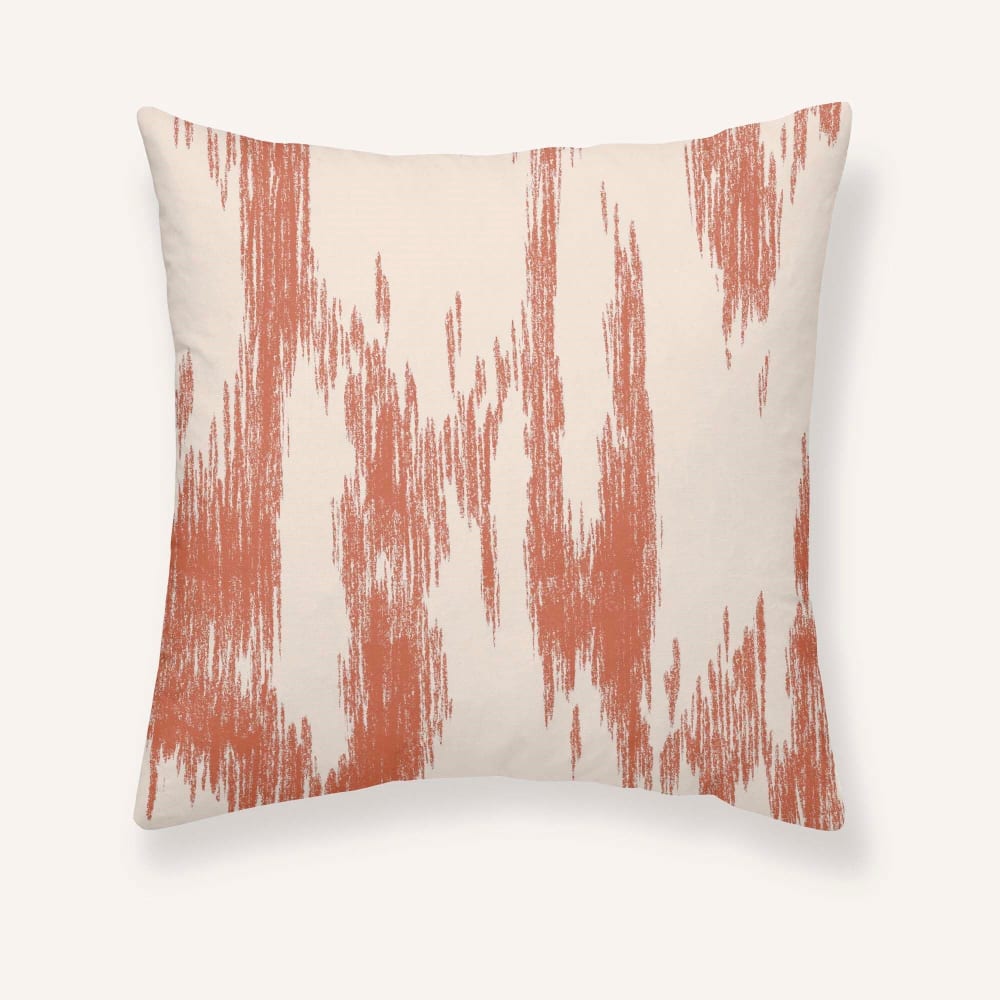 Taie d'oreiller en popeline de coton 300 fils orange 80x80 cm — vue 4