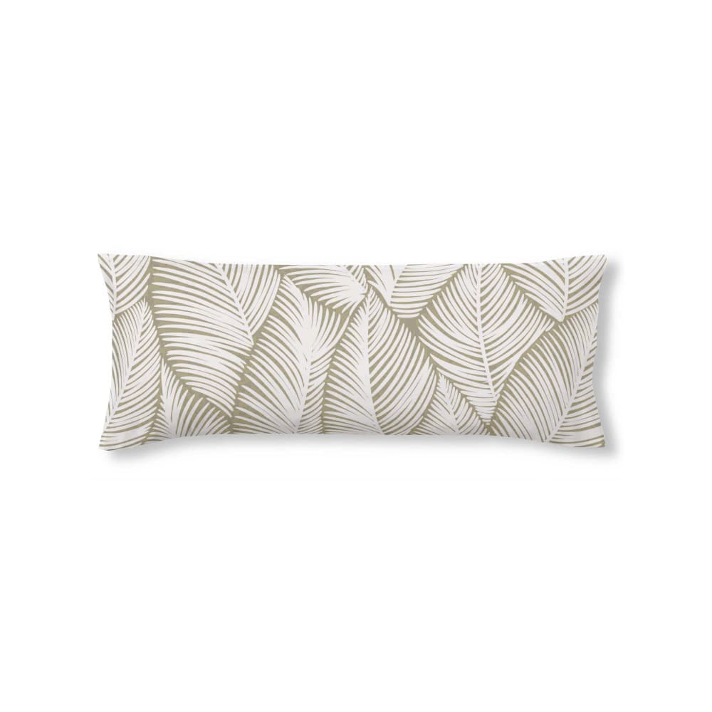 Funda de almohada en algodón popelín de 300 hilos verde 45x125 cm
