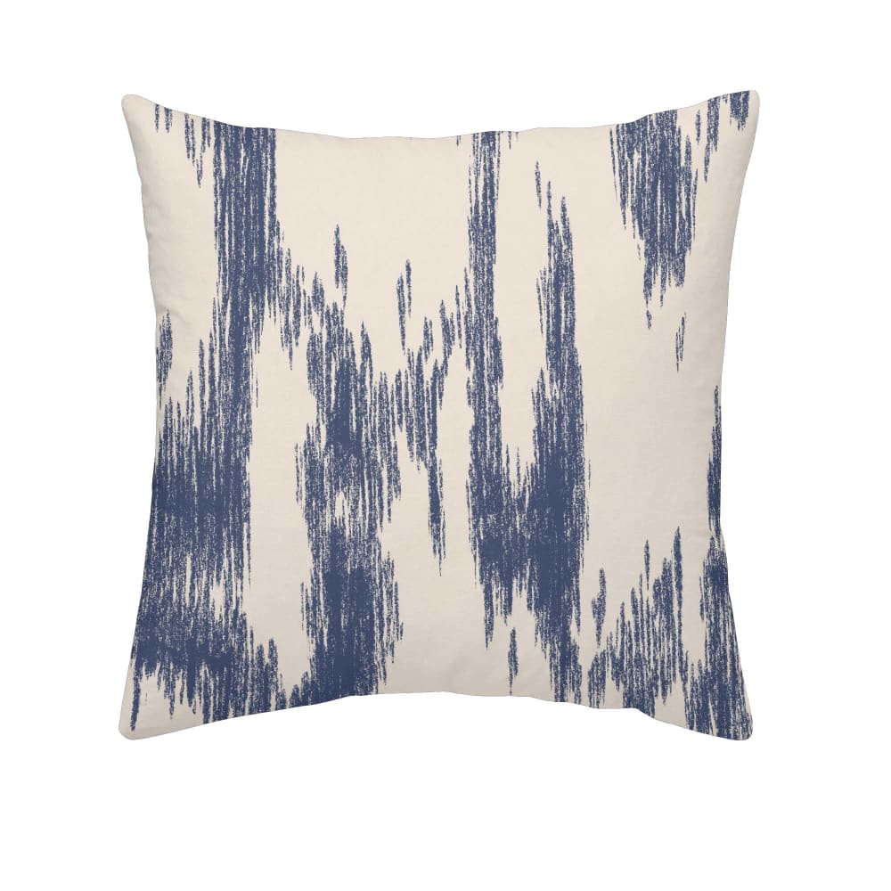 Taie d'oreiller en popeline de coton 300 fils bleu 65x65 cm