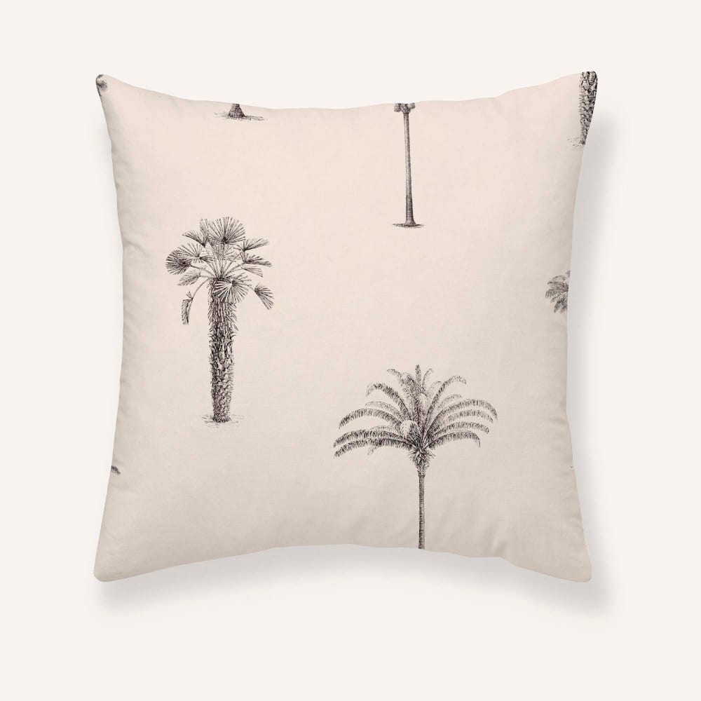 Taie d'oreiller en popeline de coton 300 fils beige 80x80 cm — vue 4
