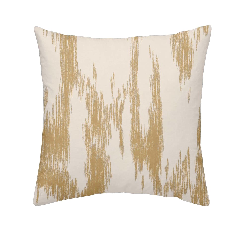 Funda de almohada en algodón popelín de 300 hilos amarillo 80x80 cm