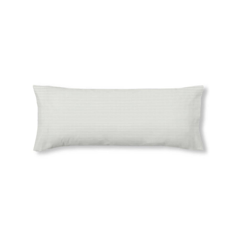 Funda de almohada de lino, algodón y poliéster gris 45x125 cm