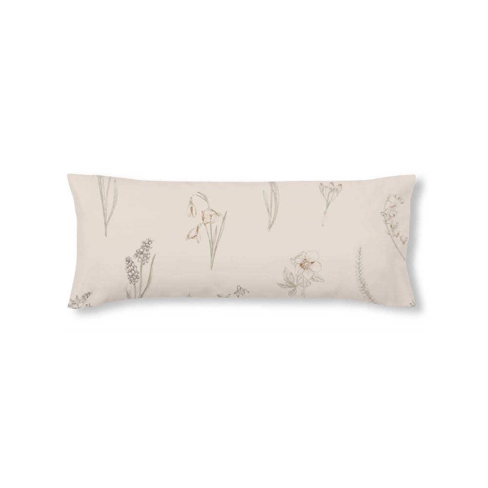 Funda de almohada en algodón popelín de 300 hilos multicolor 45x125 cm