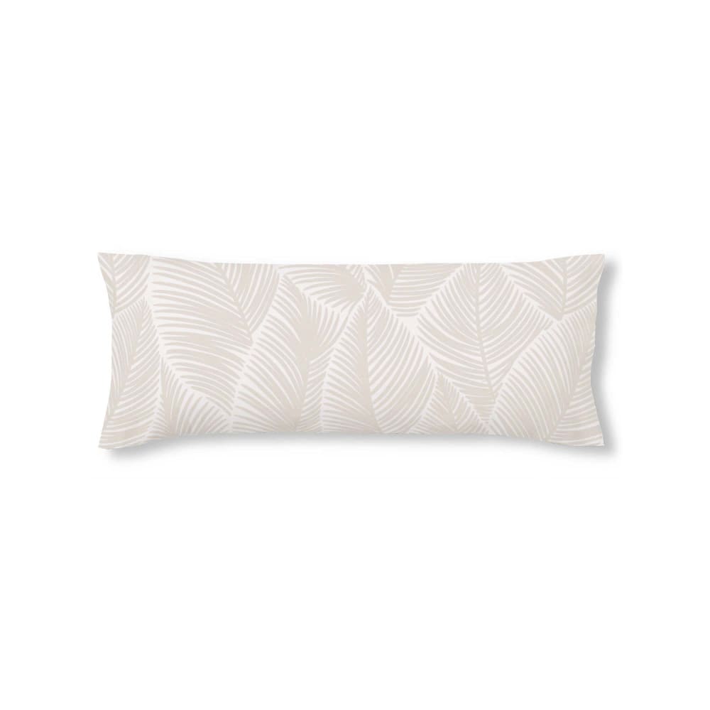 Funda de almohada en algodón popelín de 300 hilos beige 45x110 cm