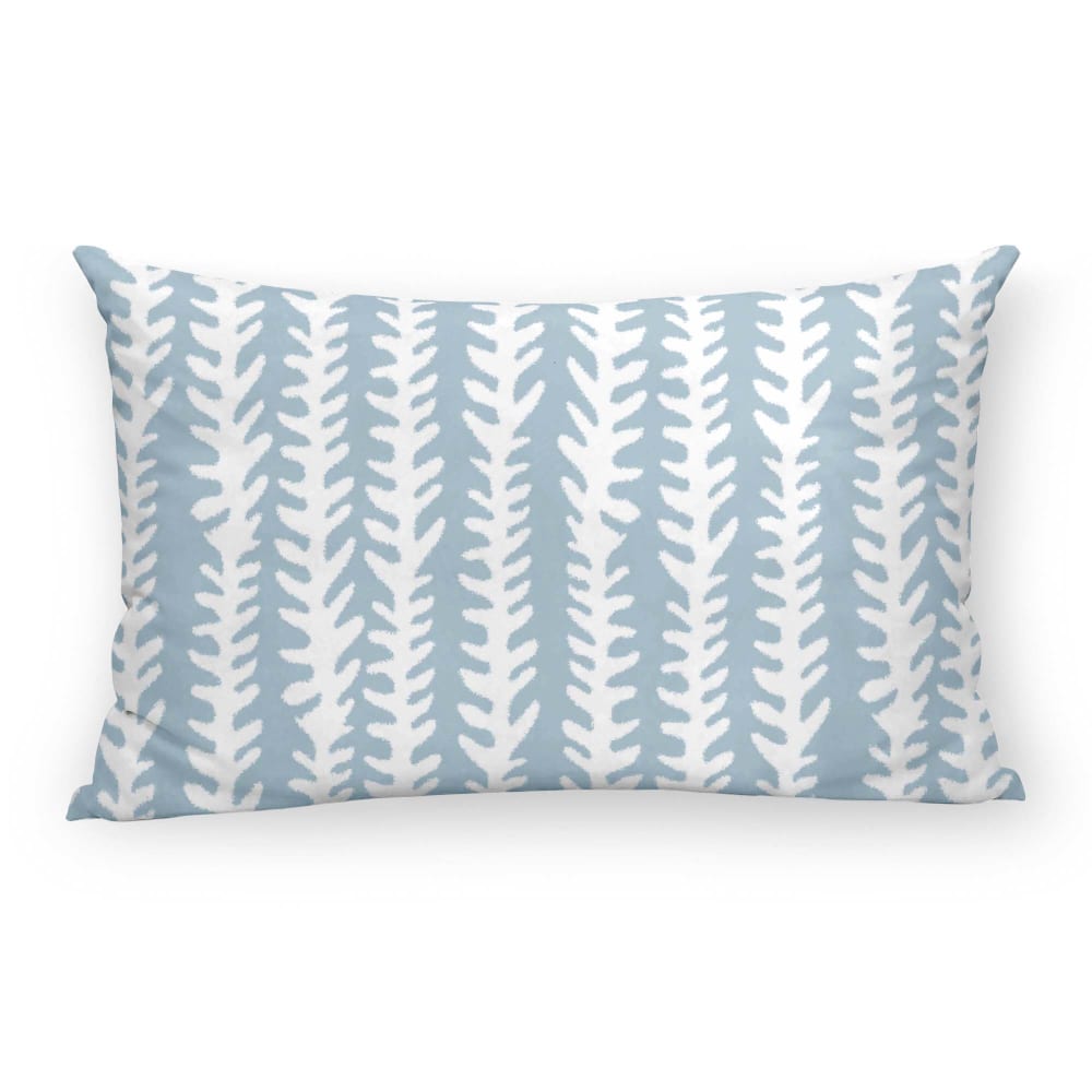 Housse de coussin en coton bleu 30x50 cm