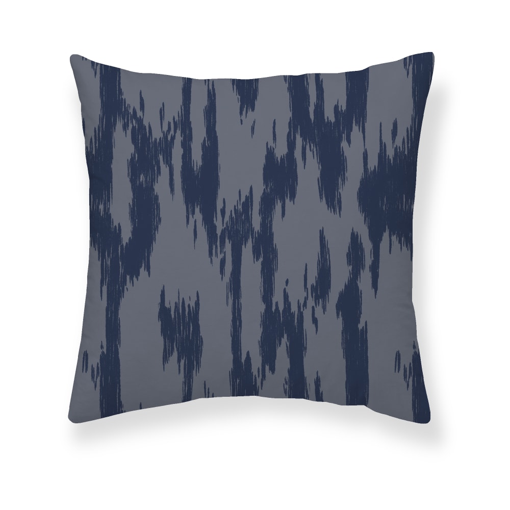 Housse de coussin en coton bleu 50x50 cm