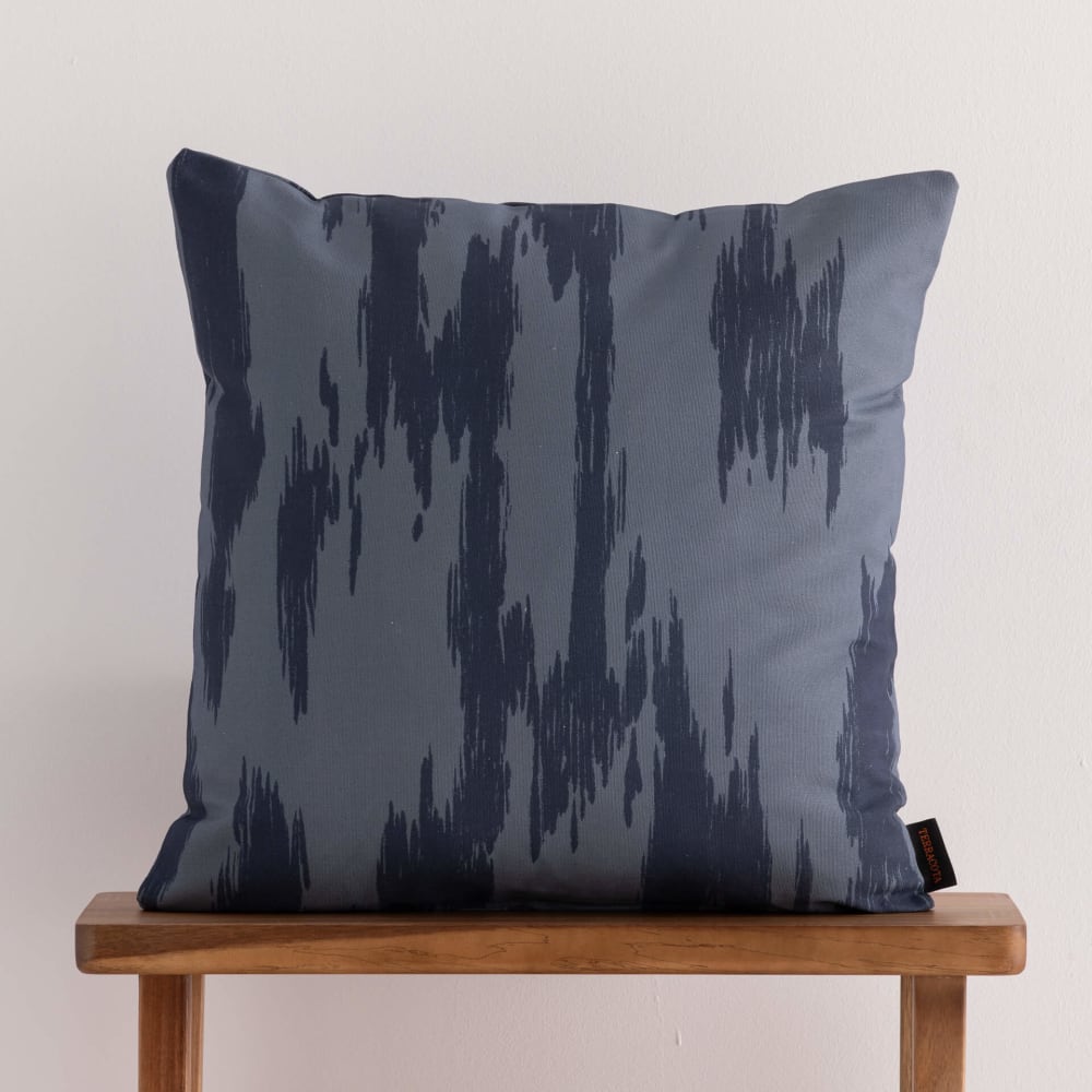 Housse de coussin en coton bleu 50x50 cm - Maisons du Monde