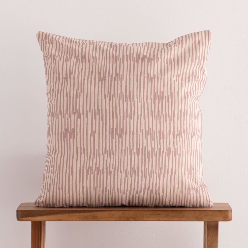 Housse de coussin en coton taupe 50x50 cm — vue 3