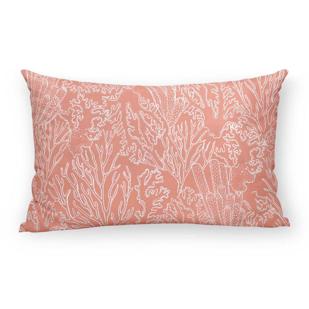 Funda de cojín de algodón naranja 30x50 cm