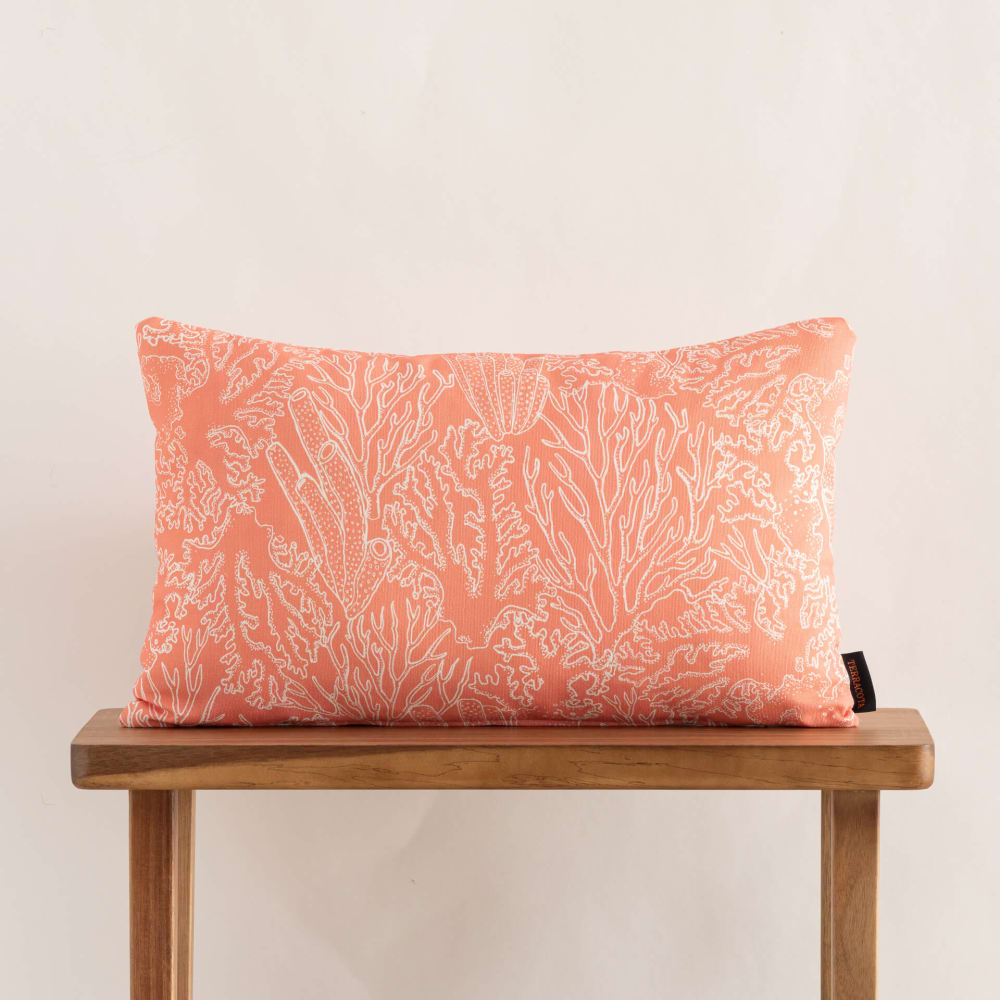 Funda de cojín de algodón naranja 30x50 cm - Maisons du Monde
