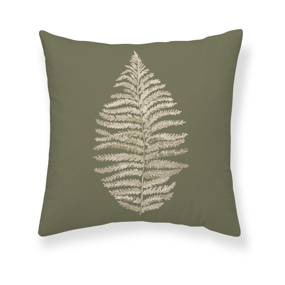 Housse de coussin en coton vert 50x50 cm