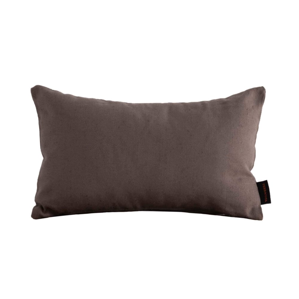 Funda de cojín de lino y algodón gris 30x50 cm