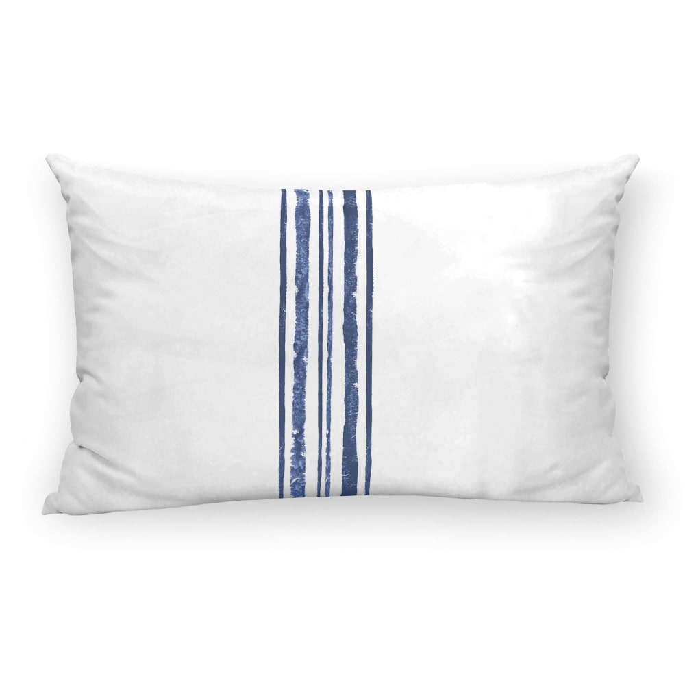 Housse de coussin en coton bleu 30x50 cm