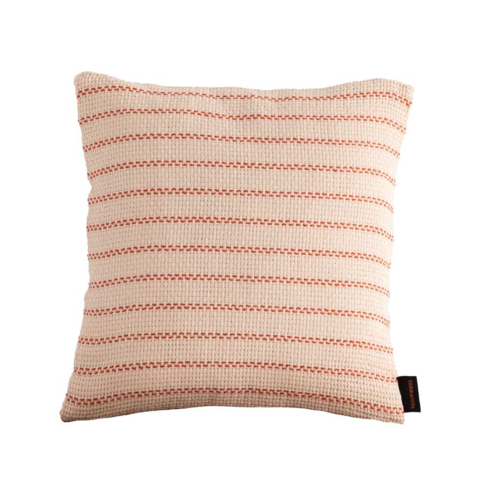 Housse de coussin en coton adouci orange 50x50 cm