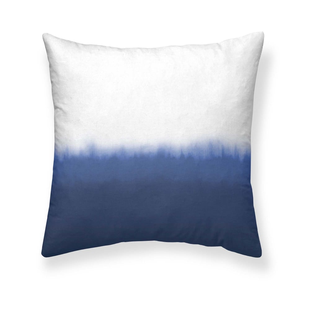 Housse de coussin en coton bleu 50x50 cm