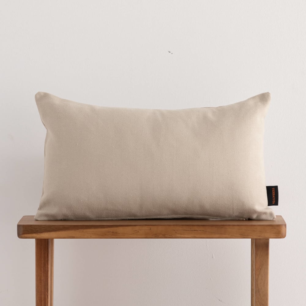 Funda de cojín de lino y algodón gris 30x50 cm - Maisons du Monde