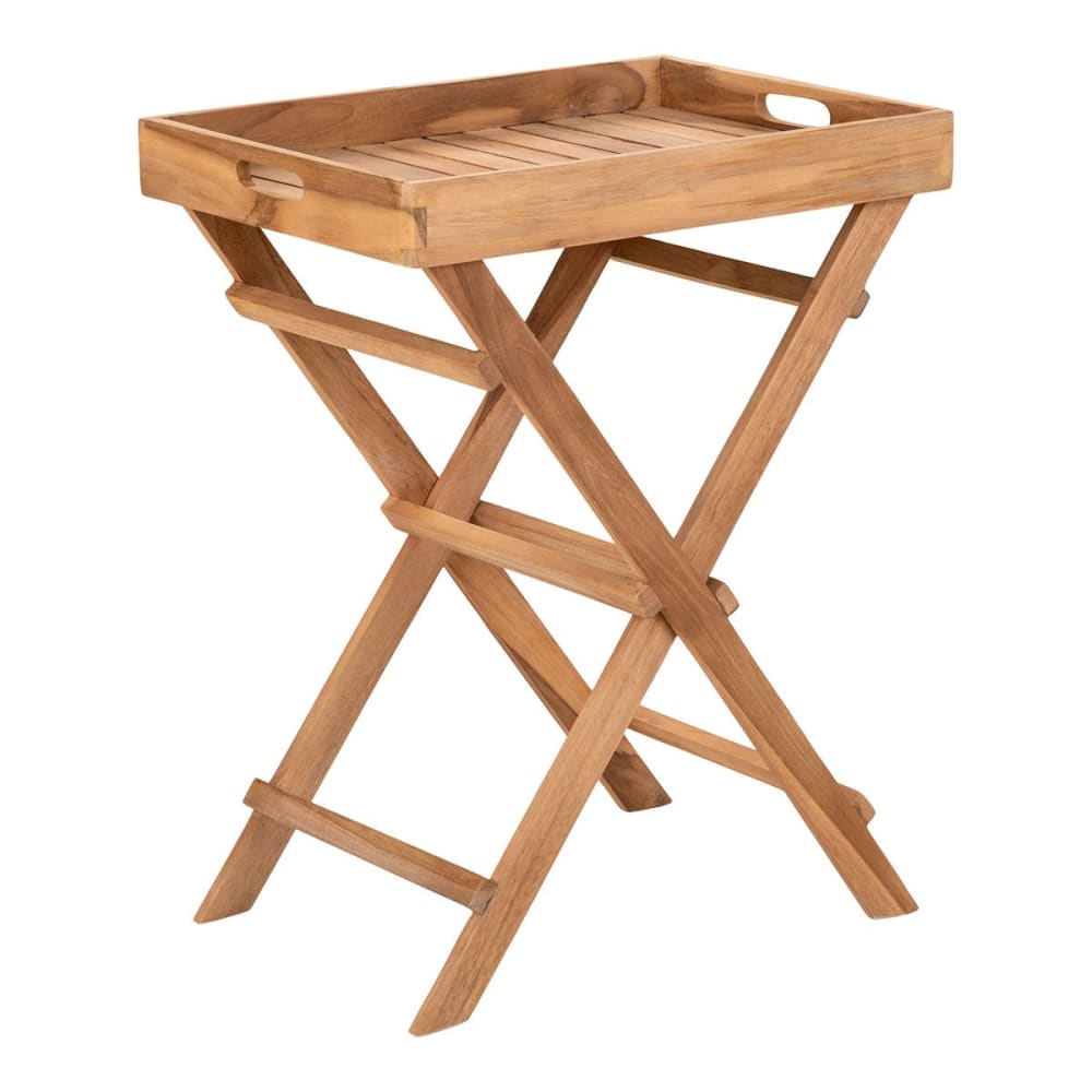 Table basse d'appoint H.49,5cm en teck