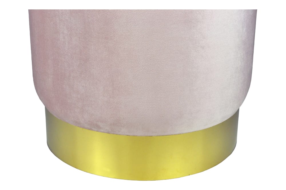 Pouf in velluto color rosa - Samira Italia