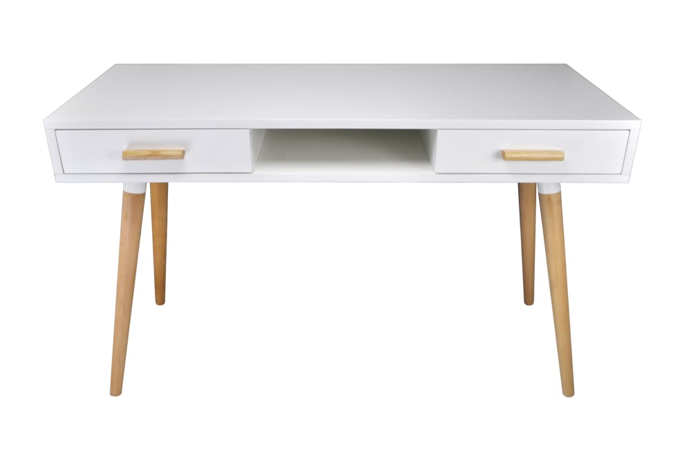Consolle scrivania colore bianco - Bianco - Pannello di particelle