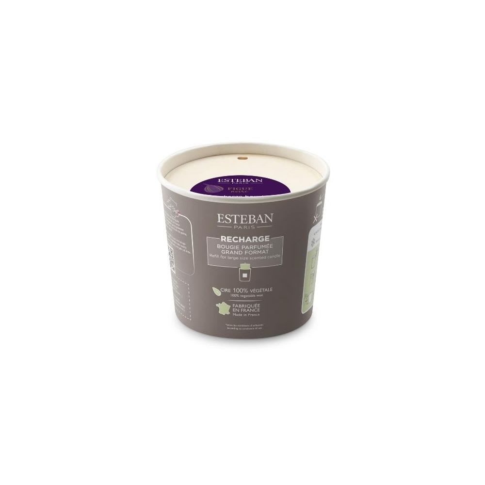 Esteban Paris Parfums Recharge pour bougie parfumée 450g style classique chic Blanc Cire