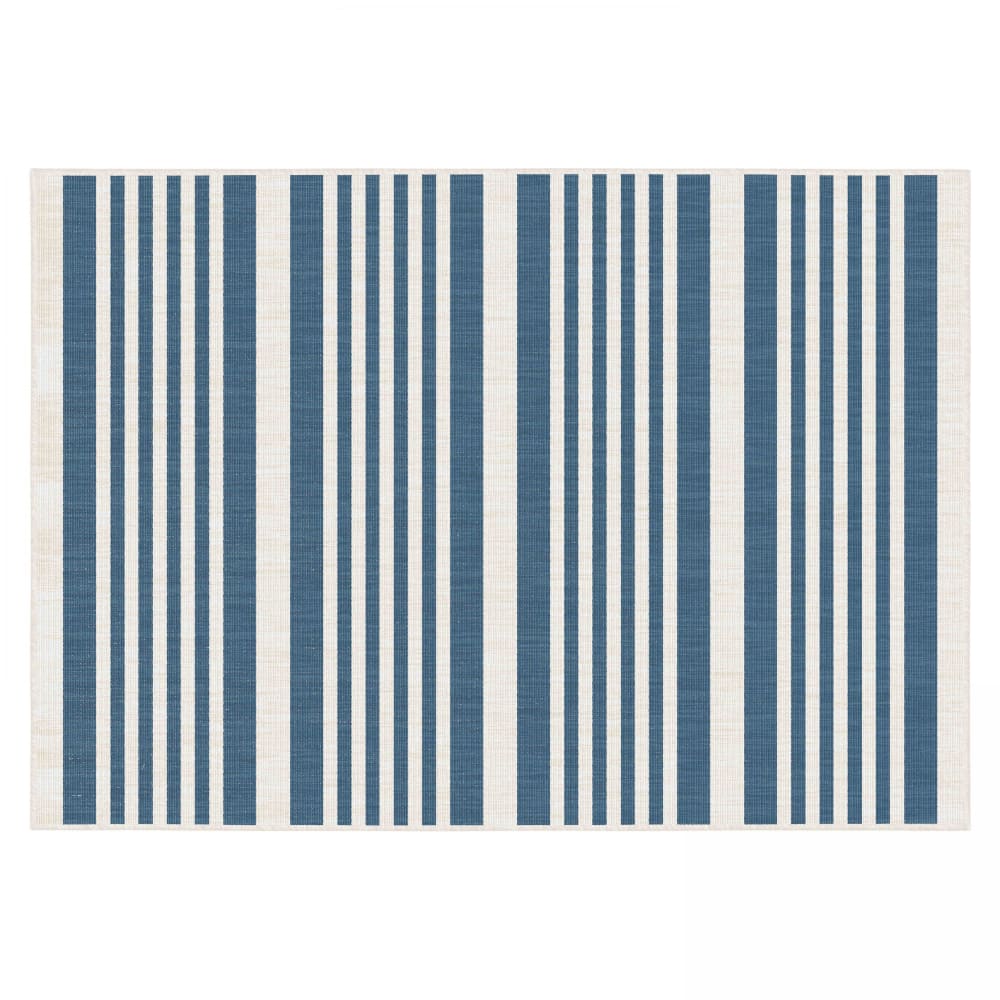 Tapis d'extérieur en polypropylène 120 x 170 cm bleu