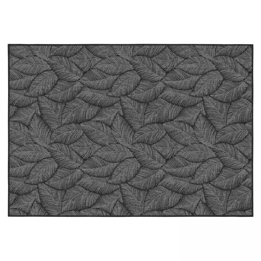 Tapis d'extérieur en polypropylène 160 x 230 cm noir